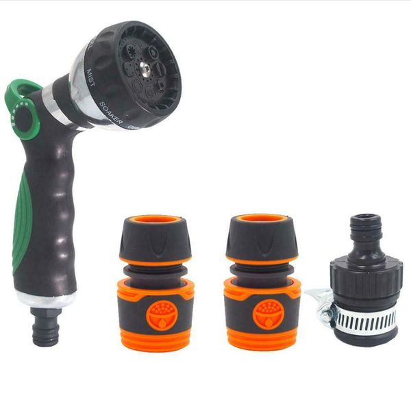 

8 pattern garden water gun hose nozzle mutifunctional household car washing yard water sprayer pipe tube nozzle sprinkle tools