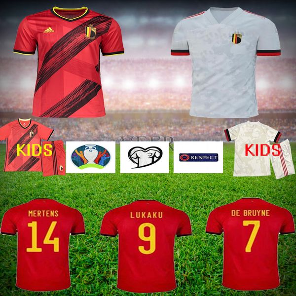 

2020 2021 belgium soccer jersey hazard lukaku mertens home away 20 21 vermaelen de bruyne nainggolan national team man kids football shirts, Black;yellow