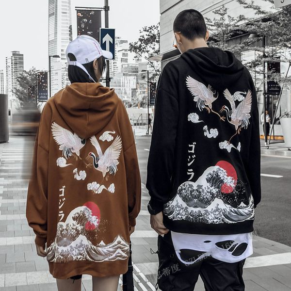 

hoodies ins exceed fire real lovers sweater 2019 easy tide brand lovers install hoodie. men and women loose coathoodie hoodie, Blue;black