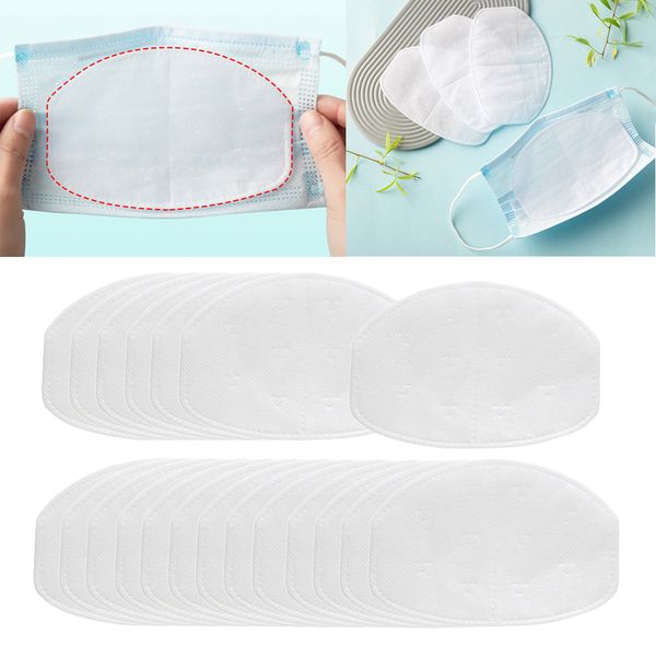 

three layers 50pieces disposable mouth mask pads replacement inside pad liner