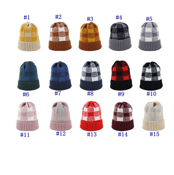 plaid winter hat