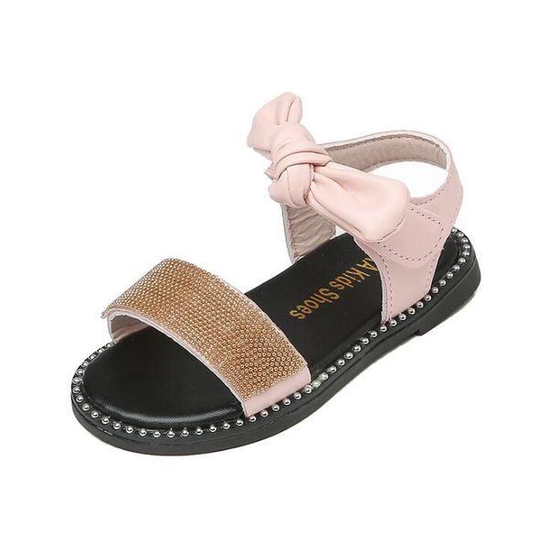 

горячая продажа детская обувь летние новые моды девочек сандалии bowknot украшение сандалии дети покрытием sandal, Black;red