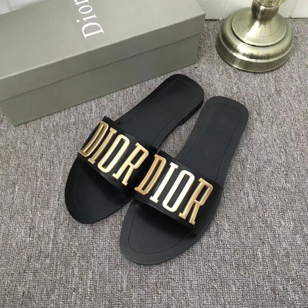 

d-way kaleidiorscopic slide luxury designers women sandals new style fashion womens slipper with box size 35-41