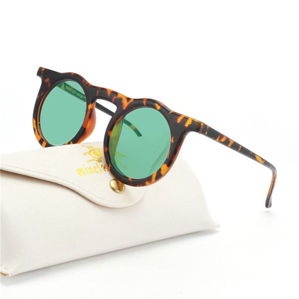 

small rectangle sunglasses women 2019 design vintage sun glasses for women men round leoaprd sunglasses punk eyewear fml, White;black