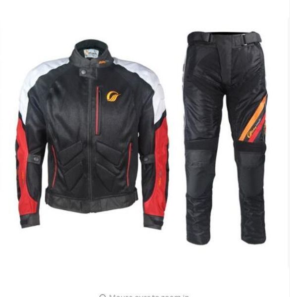 

riding tribe motorcycle riding suit spring summer anti-fall protective gear racing breathable biker clothing men and women, Black;blue