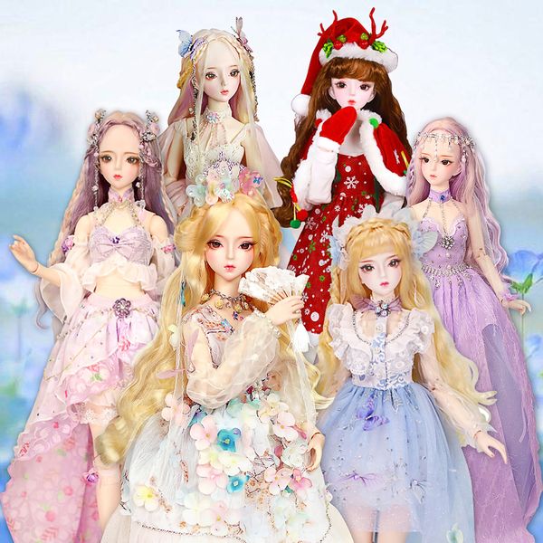 

dbs 1/3 bjd toys 62cm df fashion princess dolls joint body gorgeous clothes and shoes ai yosd msd sd kit toy gift t200428