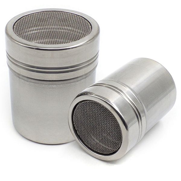 

stainless steel chocolate shaker icing sugar powder cocoa flour coffee sifter other kitchen tools