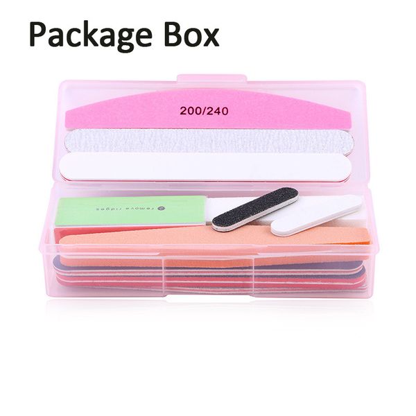 

tamax na035 12 pcs/set grits nail files manicure pedicure buffer block nail art tips uv gel polisher file double side nail tool