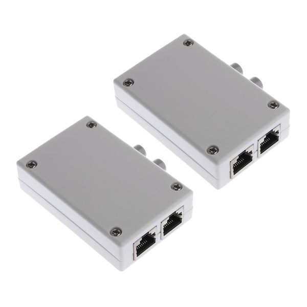 

2pcs 2port network sharing switch box 2in1/1in2 rj45 network/ethernet mini