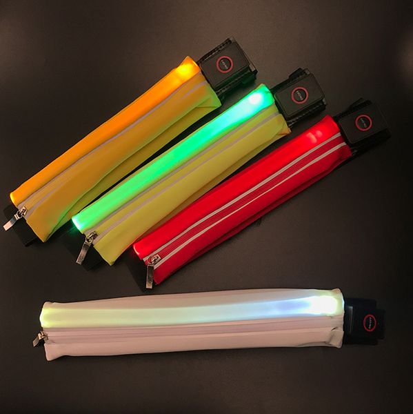 

выдвижной ремень led light waistpacks спорт открытый ночной бег спорт usb зарядка waistpacks большой емкости водонепроницаемый спортивный wa