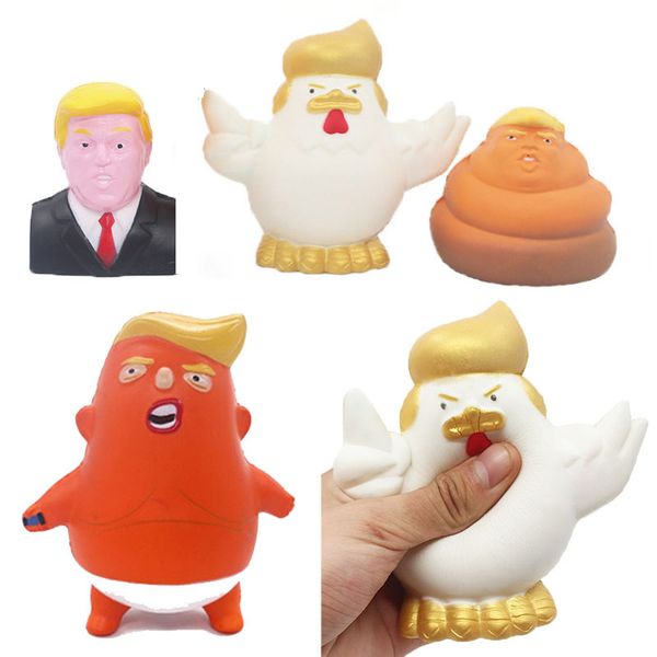 

new squishy donald trump slow rising toys super soft scented jumbo doll decor squeeze props christmas gift party favor dhl ship hh9-2196
