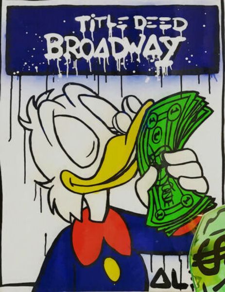 

alec monopoly oil painting on canvas graffiti art title deed broadway home decor handpainted &hd print wall art canvas pictures 191024