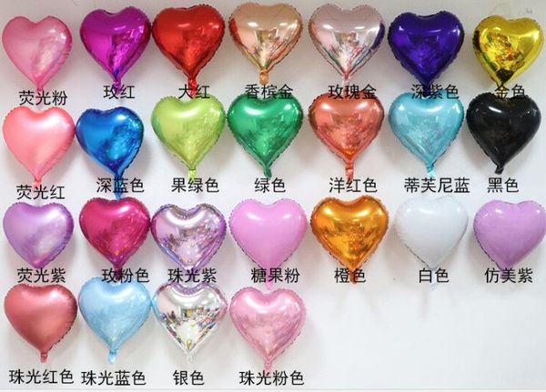 

18 quot foil balloon round tar hart mutible color
