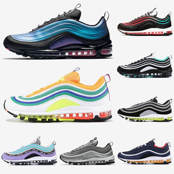 

97s og cushion running shoes undefeated black white laser fuchsia london summer off love neon seoul gym red sport outdoor trainers maxes 13, White;red