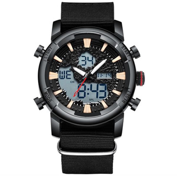 

2019 new mens watch water resistant sport watch army led digital wrist satches for male relogio masculino watches, Slivery;brown