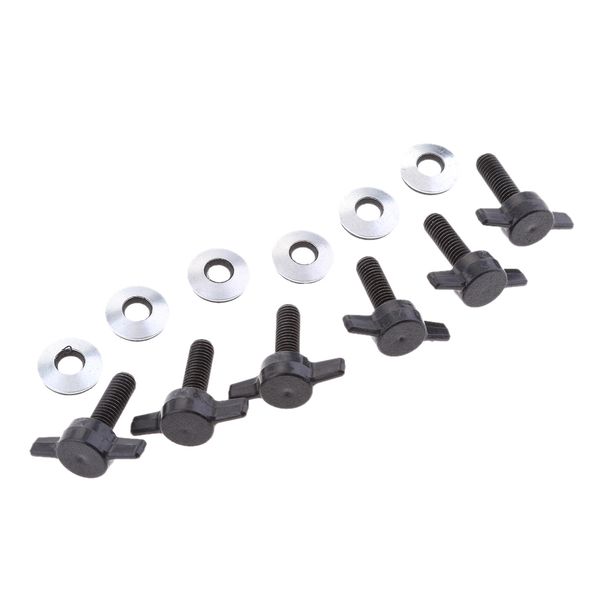 

6 sets of quick removal fastener thumb screw kits fit for jeep wrangler tj 1997-2006