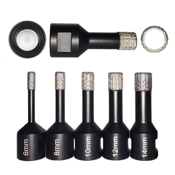 

1шт m14 6-14mm вакуумной паяной бурильной коронка плитка сверла marble hole пила фарфор drilling bell saw crown