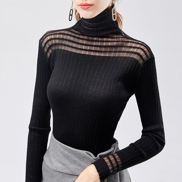 

ballroom latin dance shirts long sleeve knitted fabric adults flamenco modern dancing clothes spanish show wear lady dn4397, Black;red