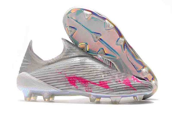 

2019 mens soccer cleats x 18+ fg soccer shoes laceless football boots purespeed outdoor scarpe x 19+ blackout