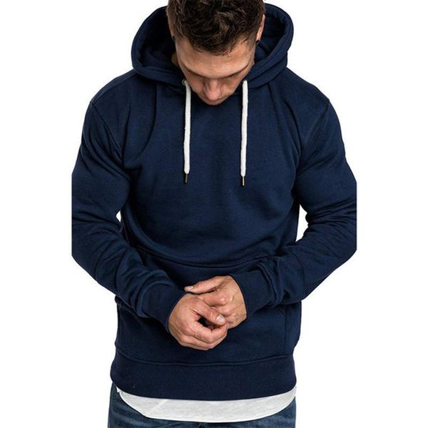 

spring autumn fashion brand men 's hoodies male casual hoodies sweatshirts men solid color hoodies sweatshirt harajuku, Black