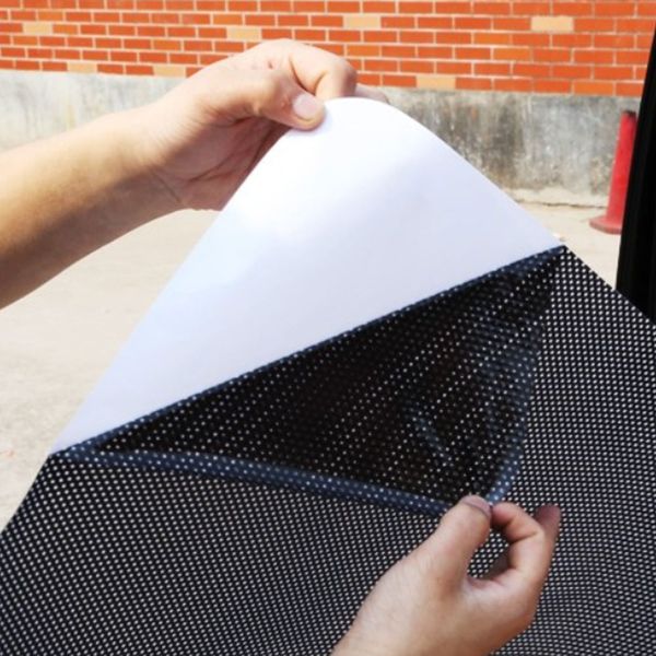 

car cover sunshade eco-friendly pvc auto windshield sun shade black universal car accessories electrostatic stickers 2pcs