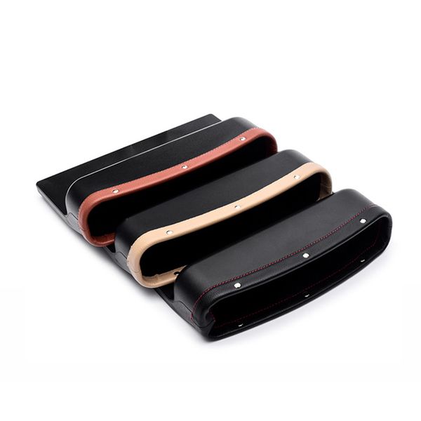 

car seat crevice storage box leather auto seat gap pocket organizer content b88