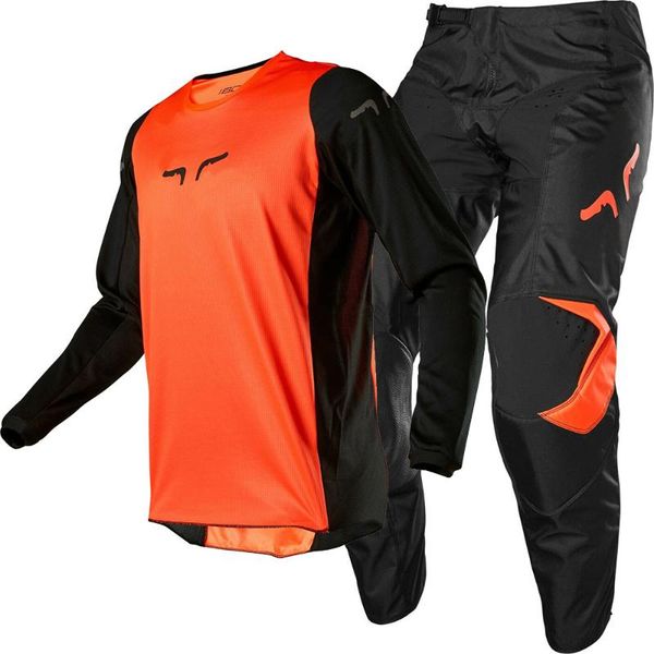 

2020 гонки 360 linc джерси pant combo серый / оранжевый mx atv motocross передач set, Black
