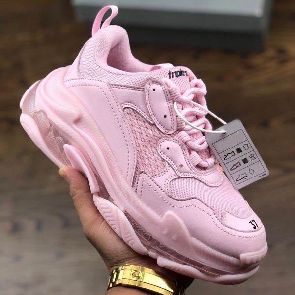 

new fashion paris 17fw triple-s sneaker triple s casual dad shoes for men's women green ceahp sports designer shoe size 36-45, White;red