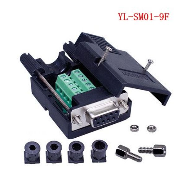 2021 DB9 Connector COM Transfer Free Solder Terminal DB9 Male Connector