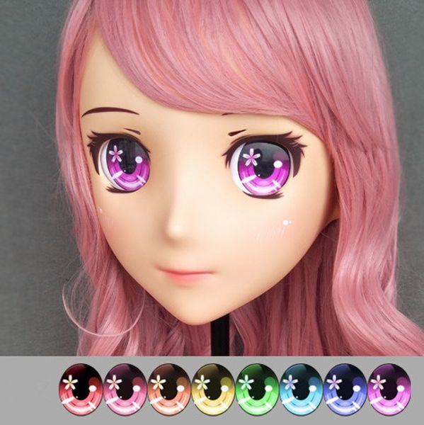 

dm-eye53) смола япония аниме ролевая игра cos kigurumi косплей маска унисекс лолита кроссдрессинг bjd маски пользовательские глаза, Black;red