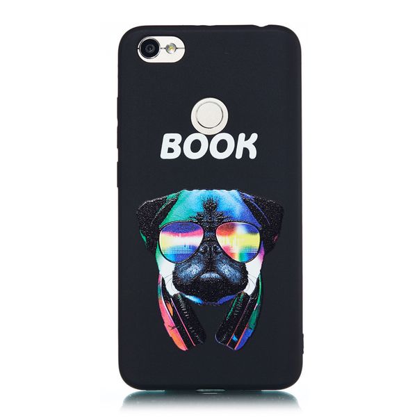 

for xiaomi redmi note 5a case back cover soft tpu matte painting owl feather formula color dog boxing cat easy bear