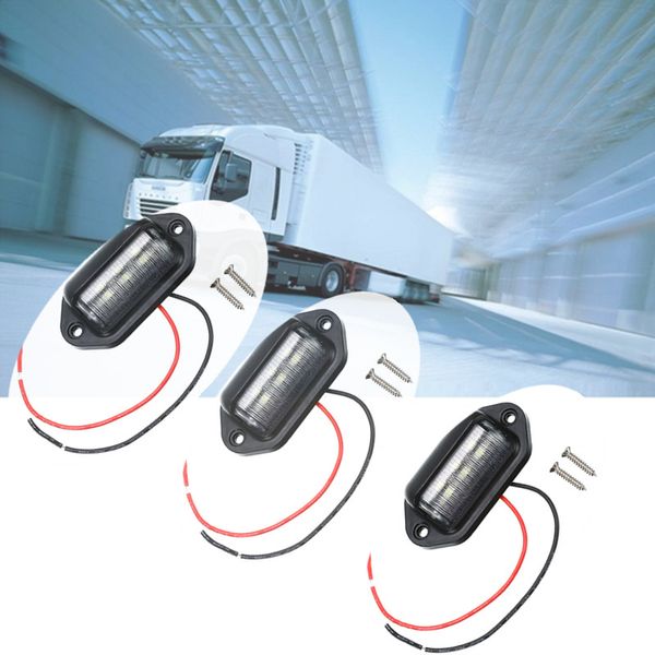 

1 pcs license plate lamp shade led black boat trailer rv truck interior step tag lights led lamp bulbs for car accessories