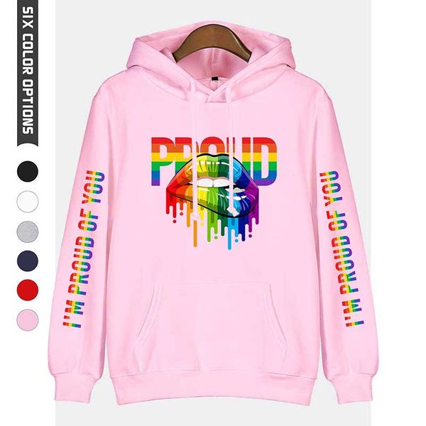 

new lgbt rainbow lesbians gays hood hoodies sweatshirts fashion men women hooded pullover long sleeve harajuku hoodie hoody, Black