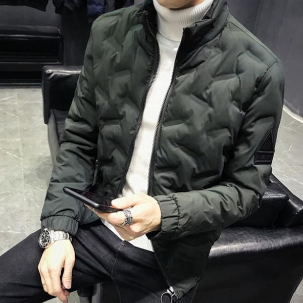 

new men's cotton clothes, men's style cotton clothes, fashion thickening coat winter clothes m-3xl20, Black