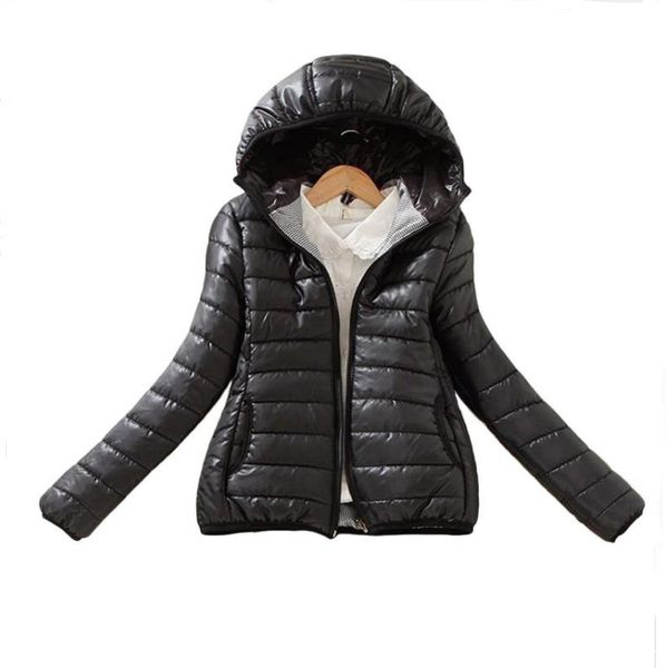 

parkas basic jackets 2019 winter fashion parka jacket coat ladies women jacket slim short padded women zipper outerwear, Tan;black