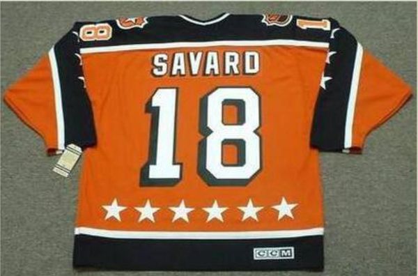 

custom men youth women vintage #18 denis savard 1984 campbell "all star" ccm hockey jersey size s-5xl or custom any name or number, Black