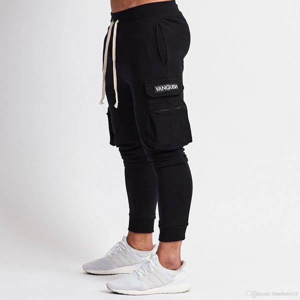 

mens joggers sweatpants elastic waist loose cotton sweatpants with color black male casual long trousers asian size m-2xl