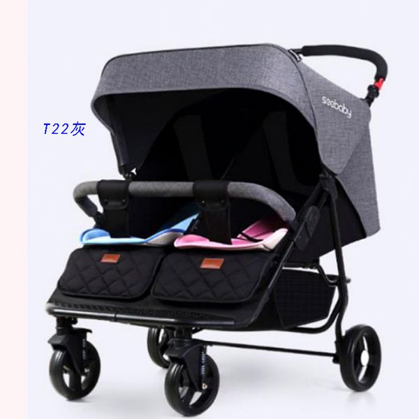 

большое пространство близнец детская коляска двойной может сидеть полулежа складная легкая тележка подшипник вес 25 кг мужской и женский реб