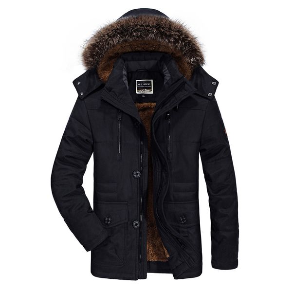 2018 Winter Jacke Männer Mantel Fleece Dicke Warme Mit Kapuze Lange Hülse Plus Größe Zipper Heißer Verkauf Männer Mäntel GD1050