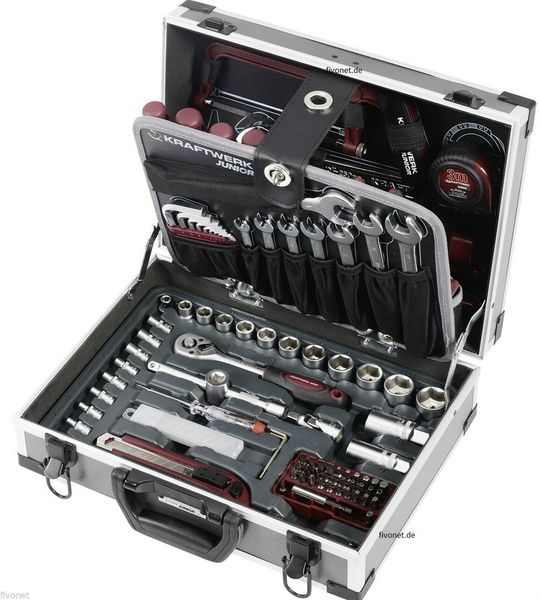 

109-tlg Alluminio Valigetta Attrezzi Top Lavori Manuali Kraftwerk 1043 Casa