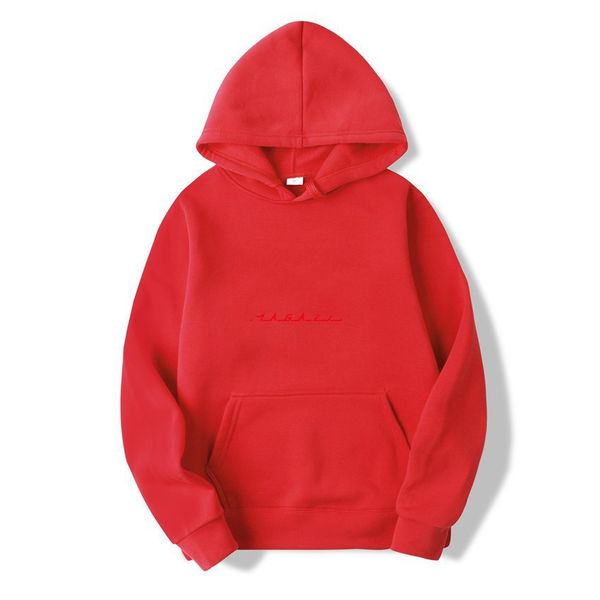 

2020 designer hoodie men's pullover sweatshirt autumn and winter hoodie casual solid color hoodie red pullover sweatshirt, Black