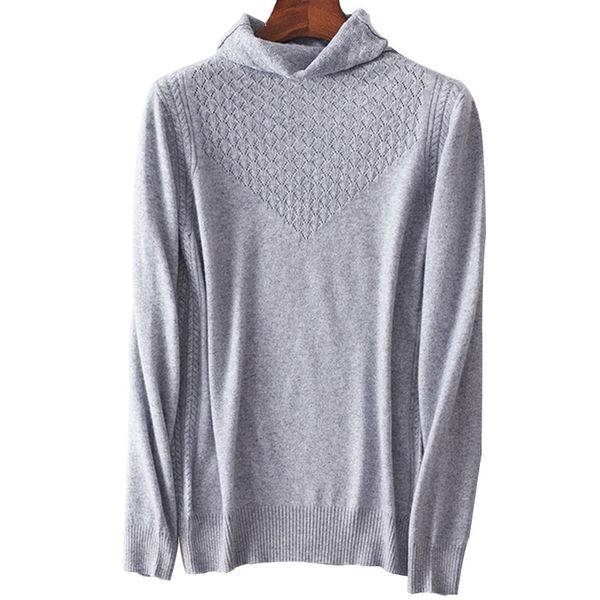 

2019 autumn and winter new women's fashion cashmere sweater high collar soft knit pullover short sweaters high quality, White;black