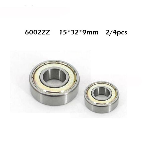 

2/4pcs/lot abec-1 6002zz 6002z 6002 zz 15x32x9mm mini ball bearing miniature bearing deep groove ball