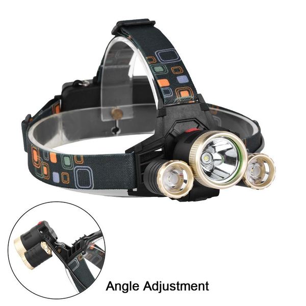 

400lm 3 led headlamp 4 modes rechargeable headlight head lamp torch light spotlight by 18650 for camping hunting a609