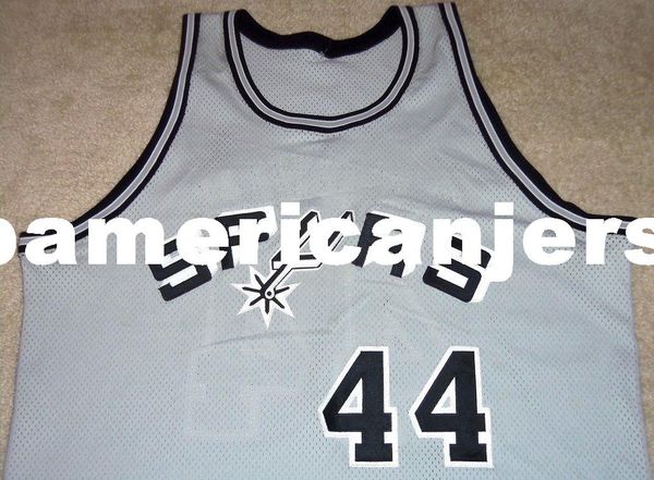 

new #44 george gervin sewn 1971-72 mitchell & ness jersey 54 mens vest size xs-6xl stitched basketball jerseys ncaa, Black;blue