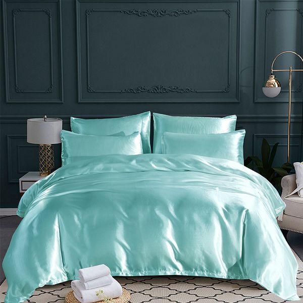 

gray white black red bedding sets king double size satin silk summer used single bedlinen set bedding kit duvet cover set