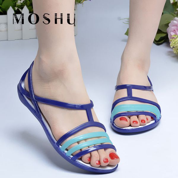 

женщины плоские сандалии желе обувь летние пляжные туфли sandalia feminina 2019 конфеты цвет слайды женские тапочки chaussures femme y200405, Black