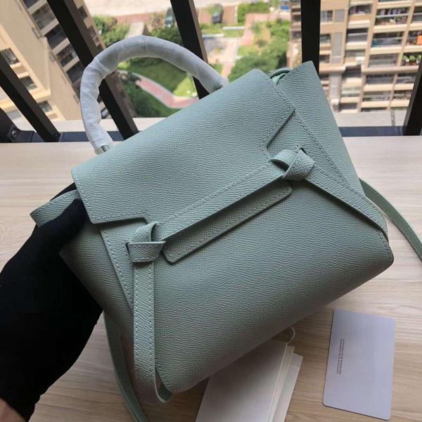 

2020 new fashion nano belt bag mini 20cm palmprint simplicity style single shoulder tote messenger bag layer cowhide have other size