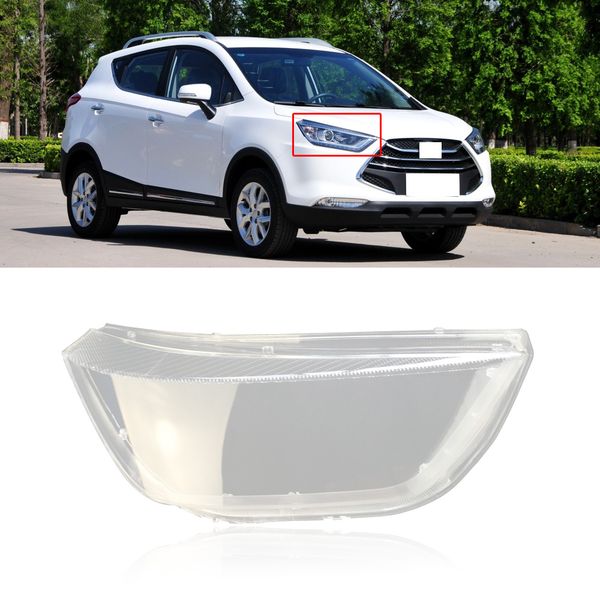 

capqx for jac s3 2014 2015 2016 front bumper head light headlamp cover lampshade waterproof head lamp shade lampcover trim hood