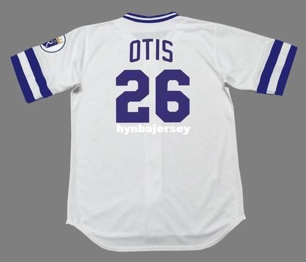 

custom amos otis kansas city stitched 1983 majestic cooperstown home baseball jersey retro mens jerseys running, Black;blue